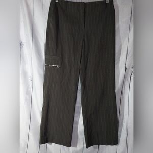 Dalia Gray Pinstripe Y2K Grunge Pants
